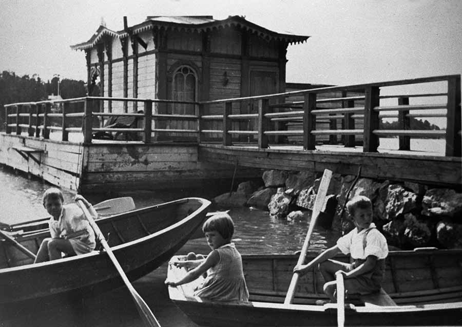 Lindars brygga och badhus 1935 / Bild: Åbo museicentral